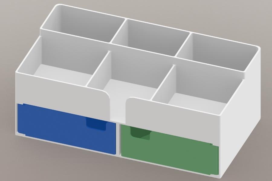 Desk Organizar IV - STL Files 3d model