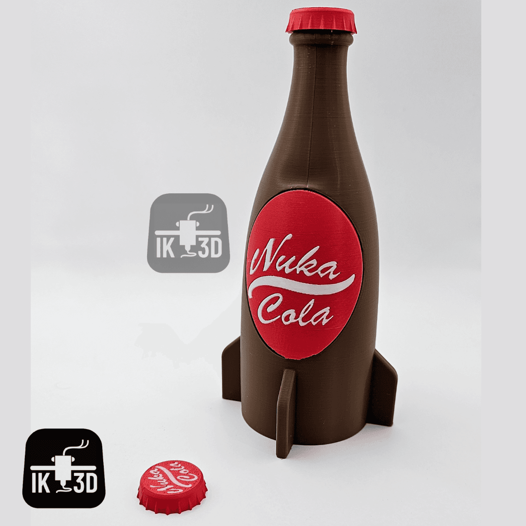 Nuka Cola Bottle with Screw Cap / 3MF Included 3d model
