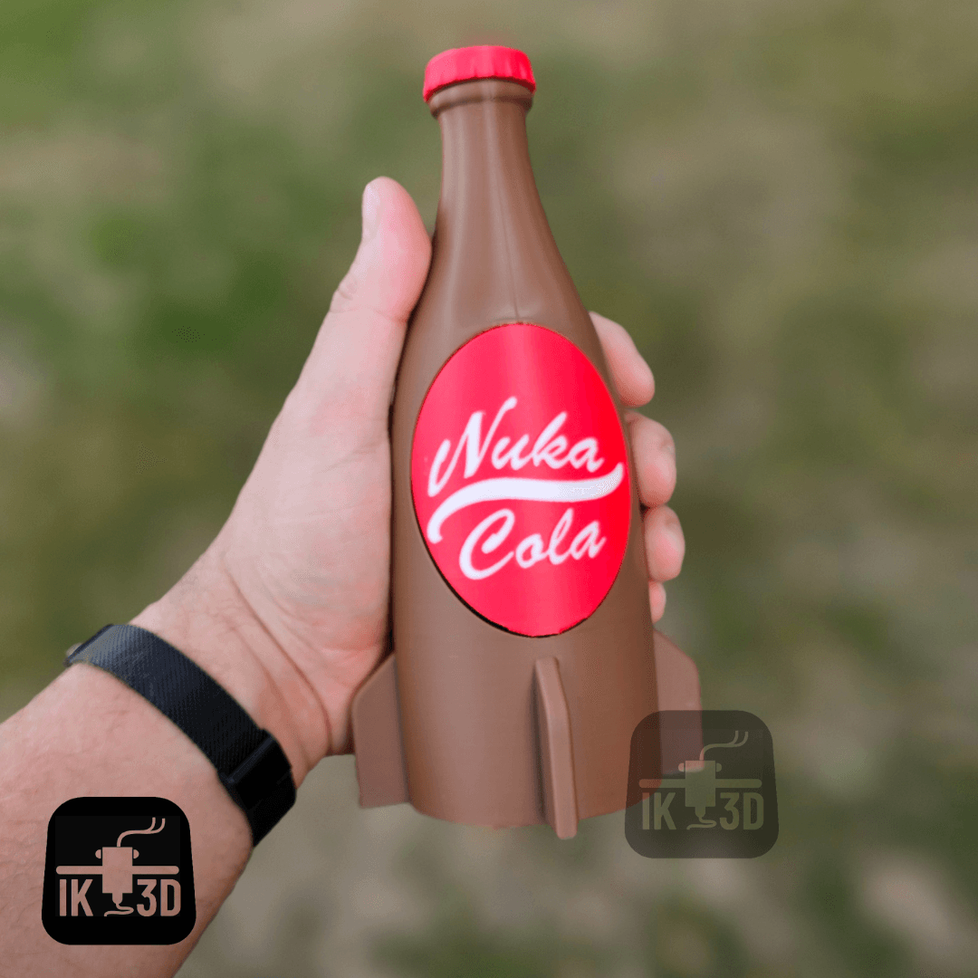 Nuka Cola Bottle with Screw Cap / 3MF Included 3d model