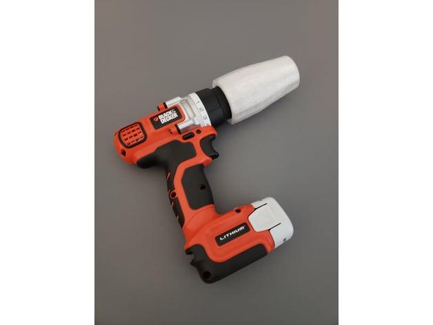 Drill to Filament Spool / Reel Adapter 3d model