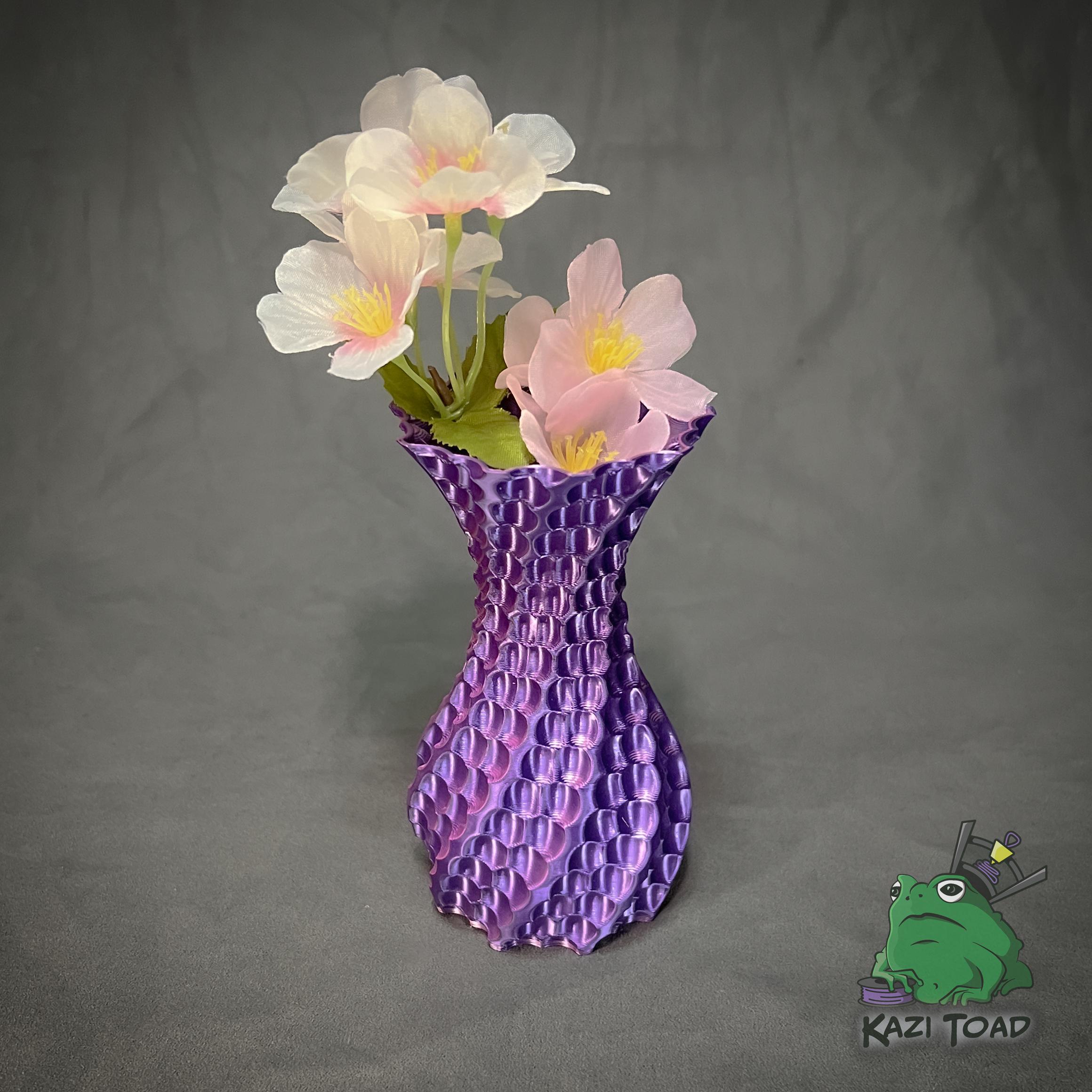 Dimple Helix Vase (Vase No. 13) 3d model