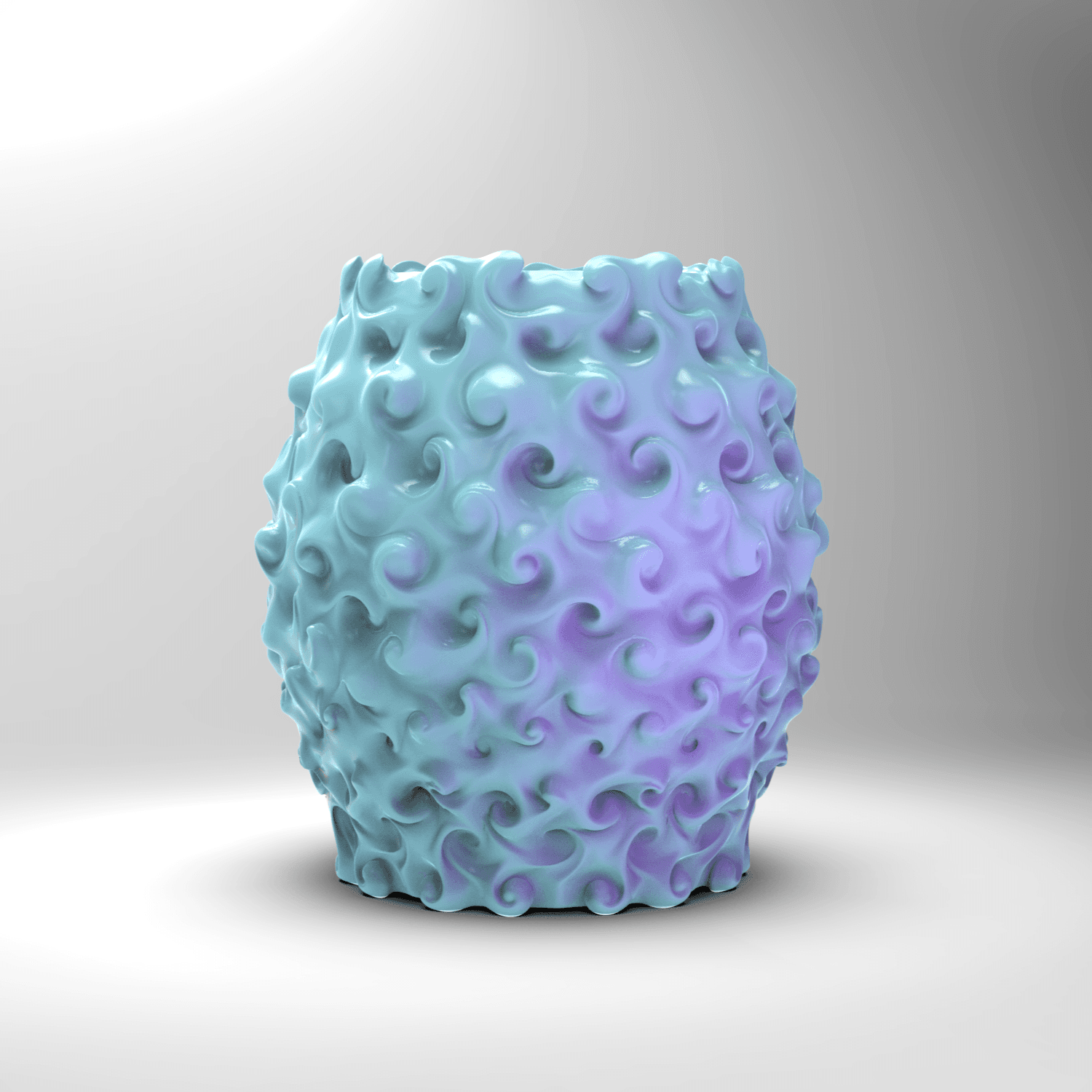 Twirly Abstract Vase/Pot 3d model