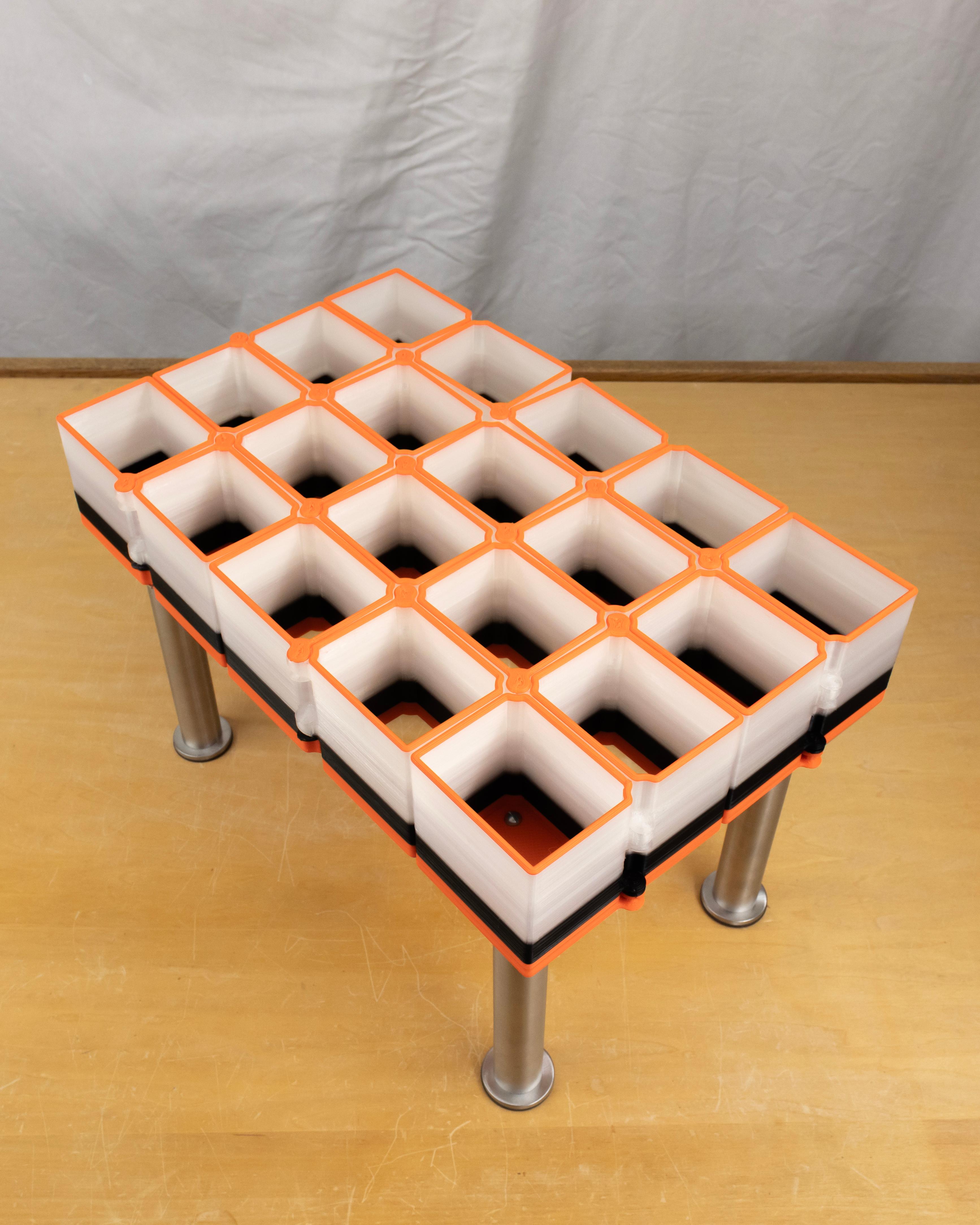 Auxetic Table (beta) // 68x88mm 4x5 Stacked 3d model