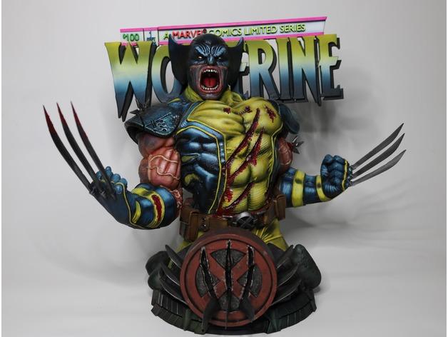 WICKED MARVEL WOLVERINE BUST: TESTED AND READY FOR 3D PRINTING 3d model