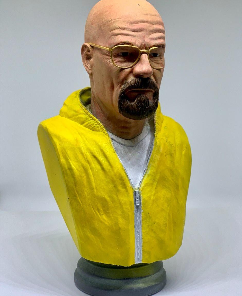 Walter White Bust - Breaking Bad (Pre-Supported) 3d model