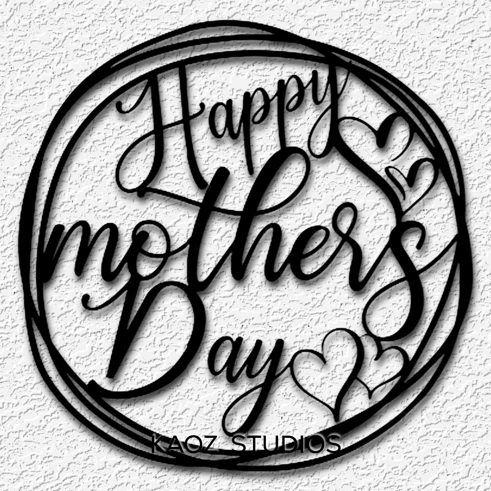 mothers day wall art contemporary wall decor mom holiday decoration 3d model