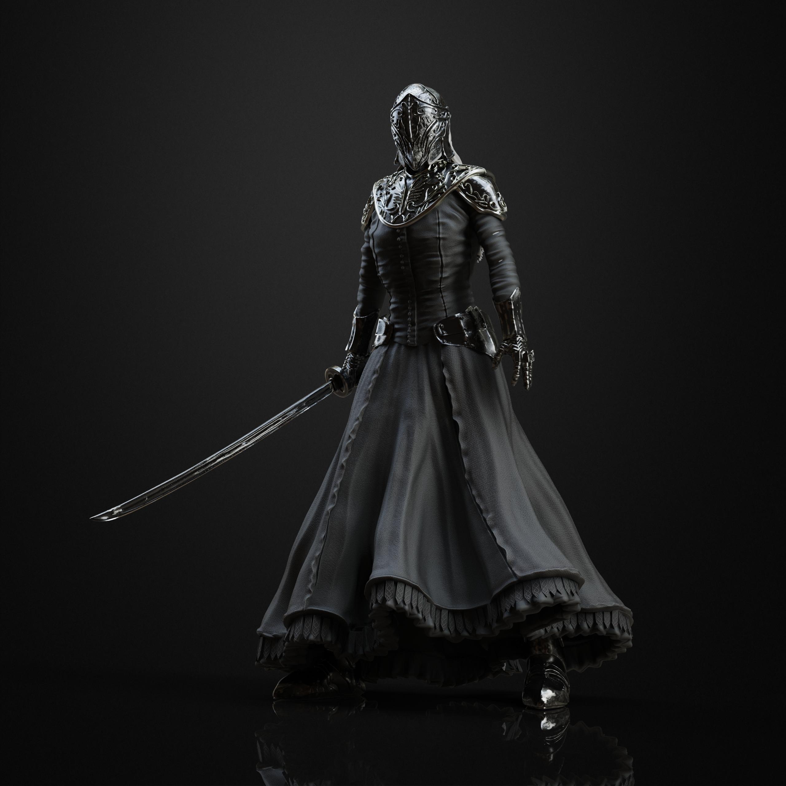 Yuria of Londor figure (Pre-Supported) 3d model