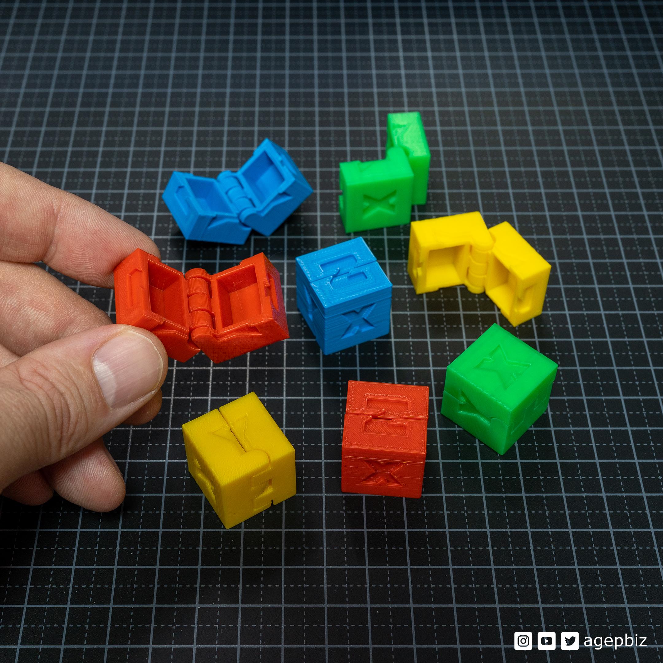 Hinged Calibration Cube 3d model