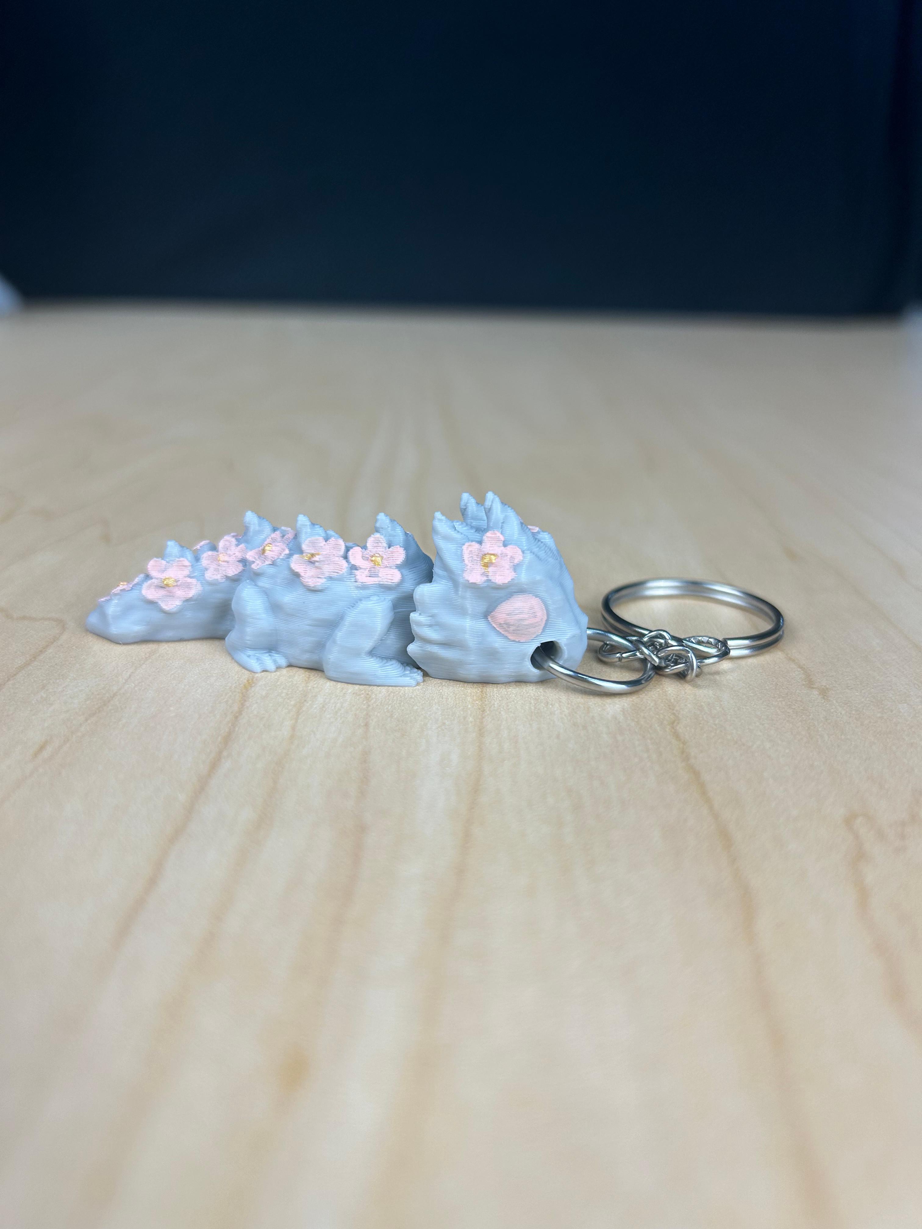 Baby Blossom Dragon Keychain 3d model