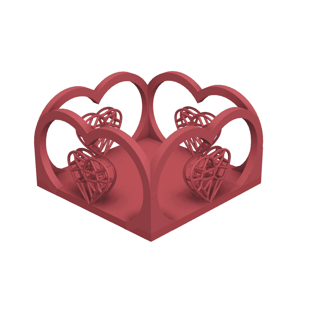 Valentines Open Heart Box.stl 3d model