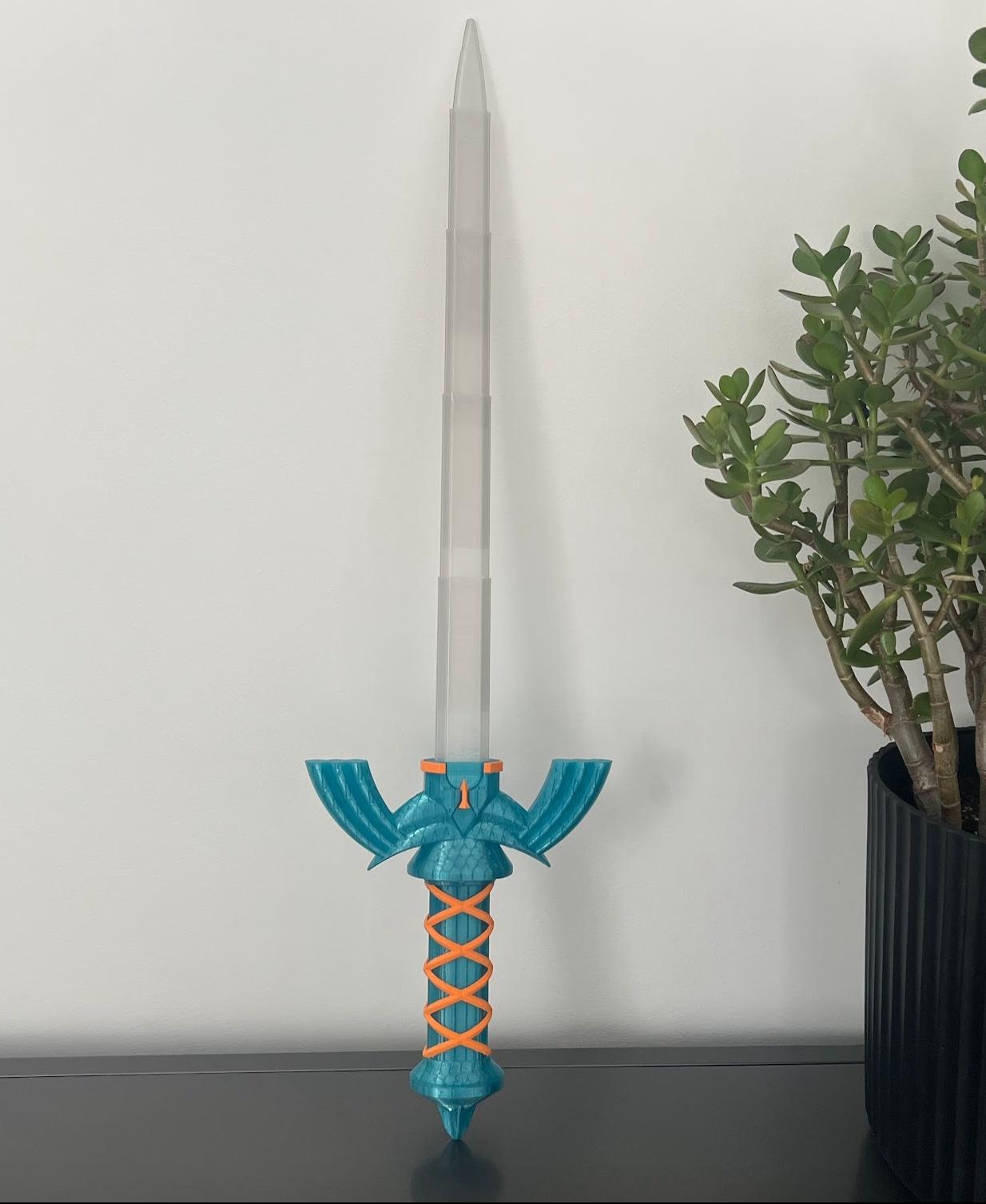 Collapsing Master Sword Multi-Color - Collapsing Master Sword by 3dprintingworld. Printed on the P1P with Greengate petg filament. - 3d model