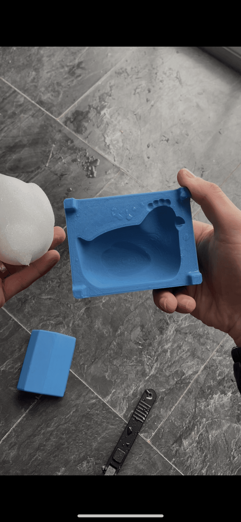 Snowball Mold: Chicken 3d model