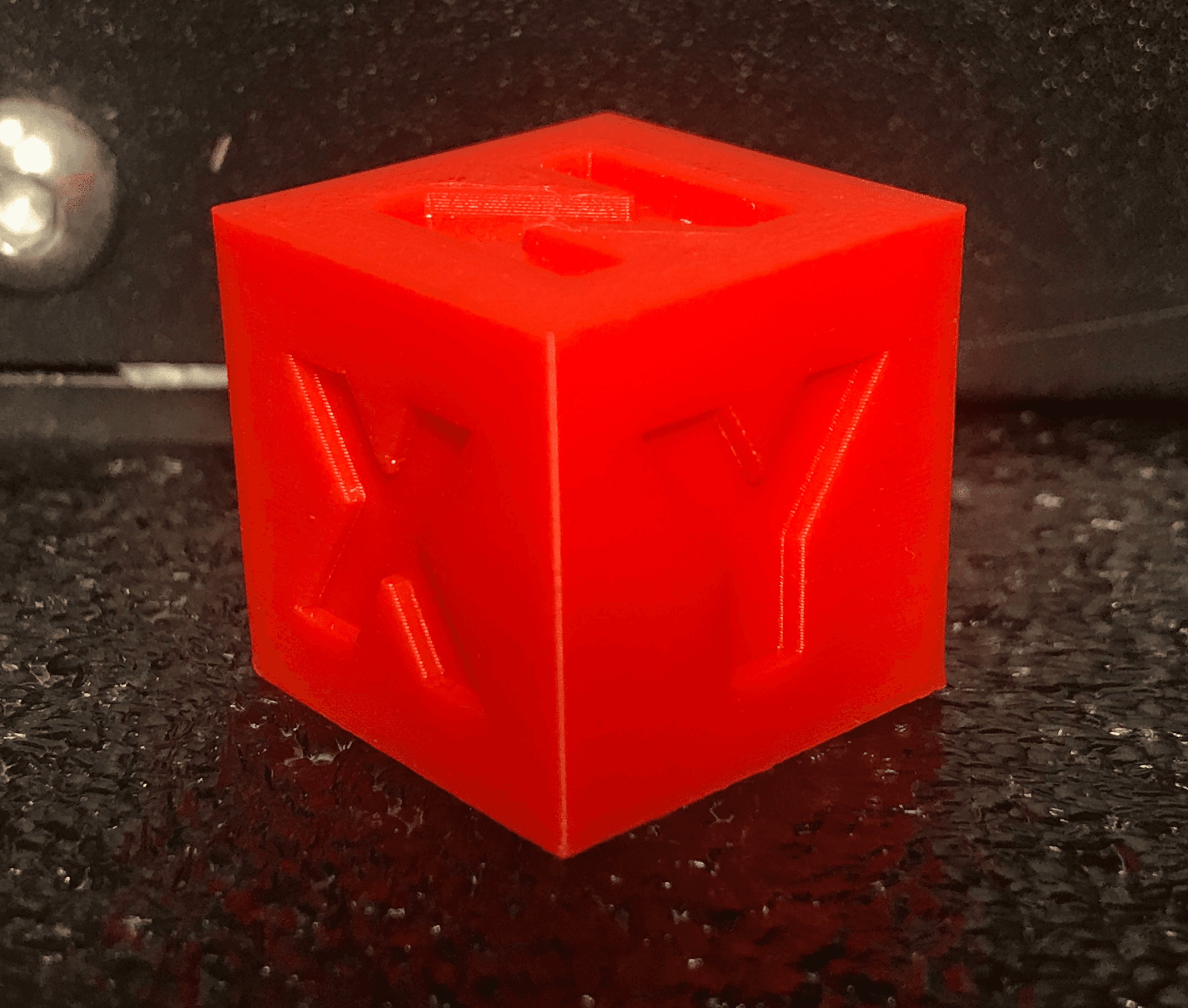 CHEP Cube - Filament Friday Red PLA using Ender 3 and CHEP 0.12 Profile - 3d model