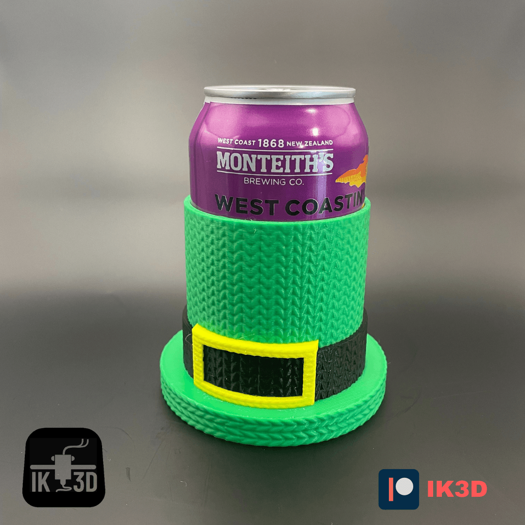 St Patrick's Day Knitted Leprechaun's Hat Can Cooler / Pot 3d model