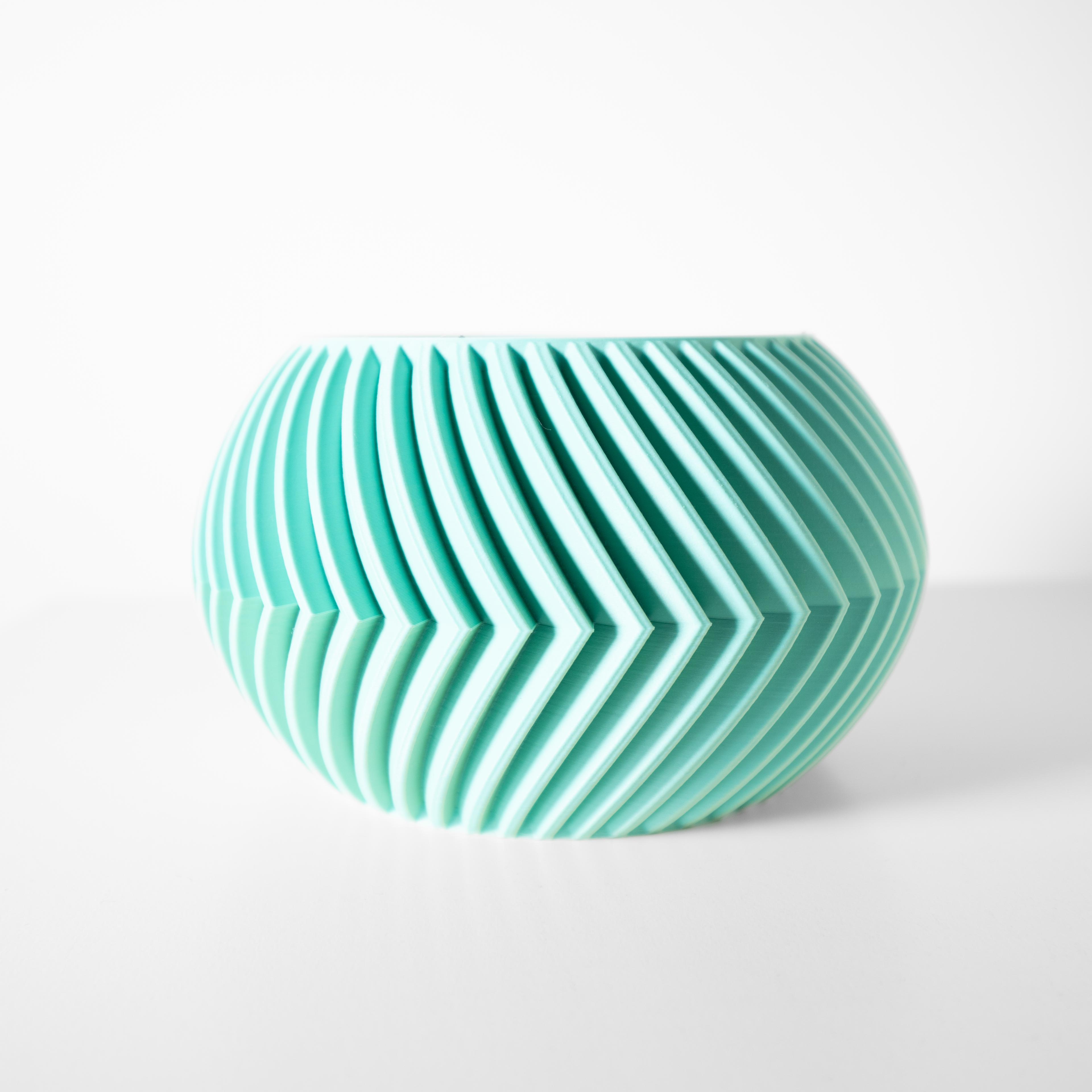 The Soko Planter Pot with Drainage Tray & Stand: Modern and Unique Home Decor for Plants 3d model