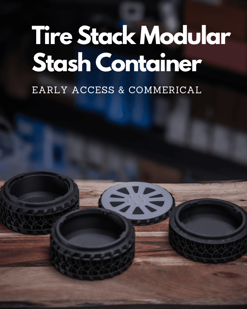 Tire Stack Modular Storage/Stash Container | Early Access & Commercial License 3d model