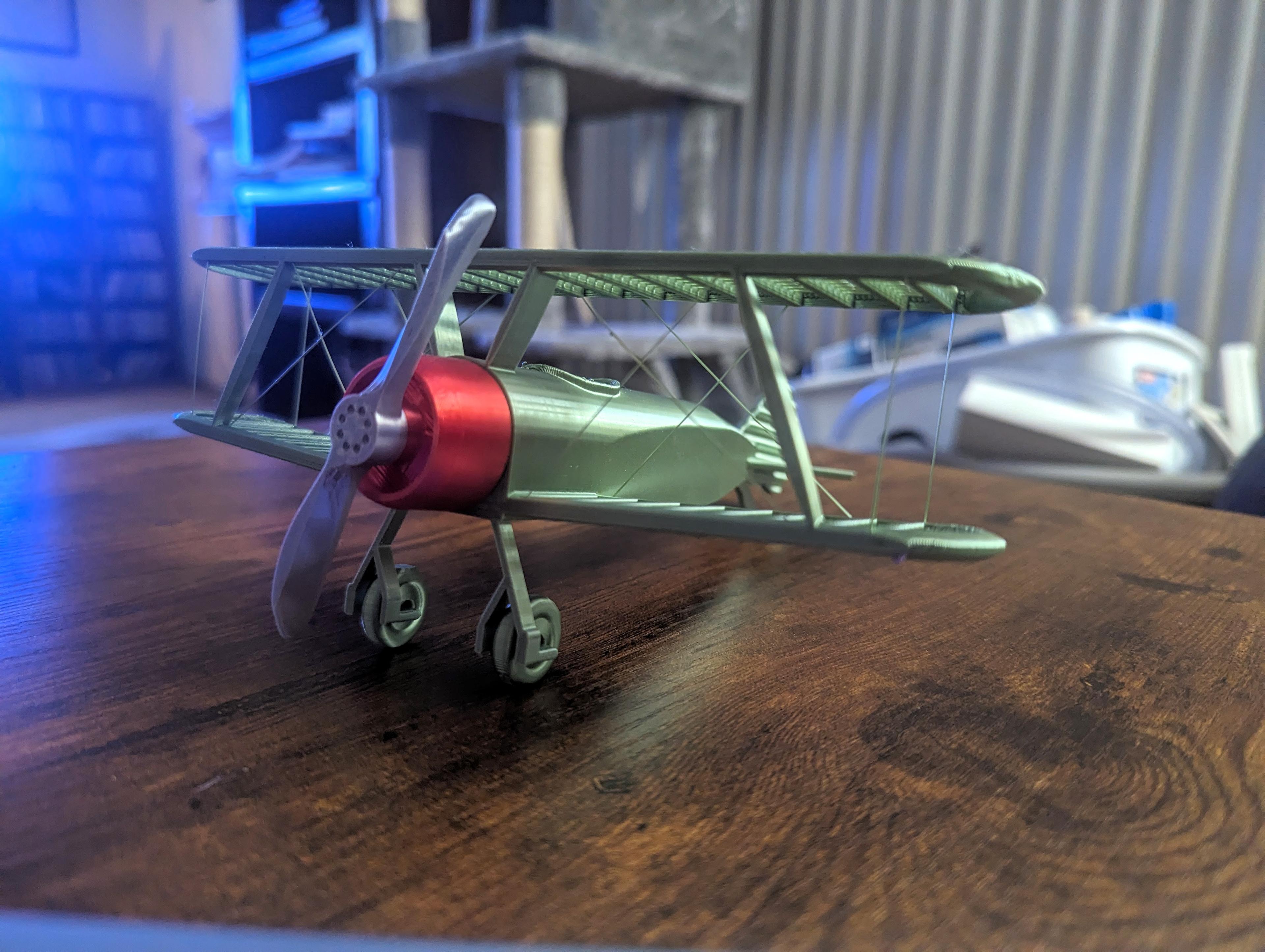String Biplane:  No Supports - Absolutely amazing design! Thank you so much!
Printed at 0.2. - 3d model