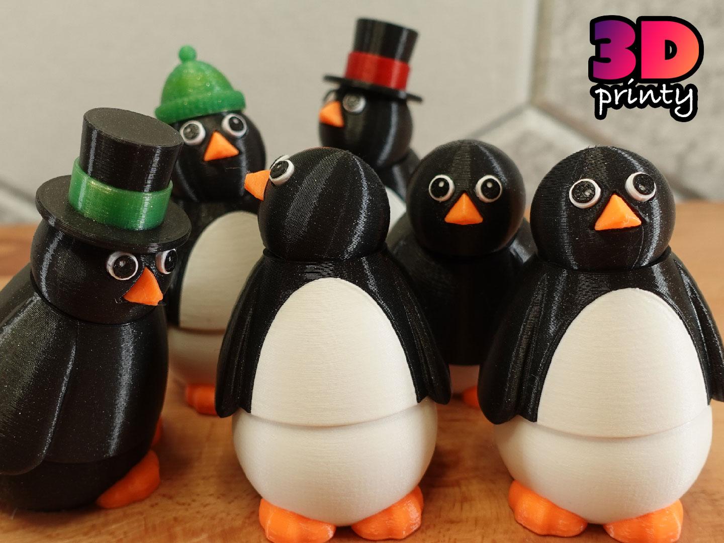 Posable Penguin Fidget 3d model