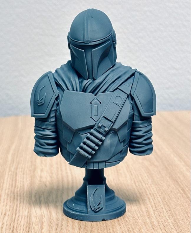 Mandalorian Bust- (Pre-Supported) - Great model! - 3d model