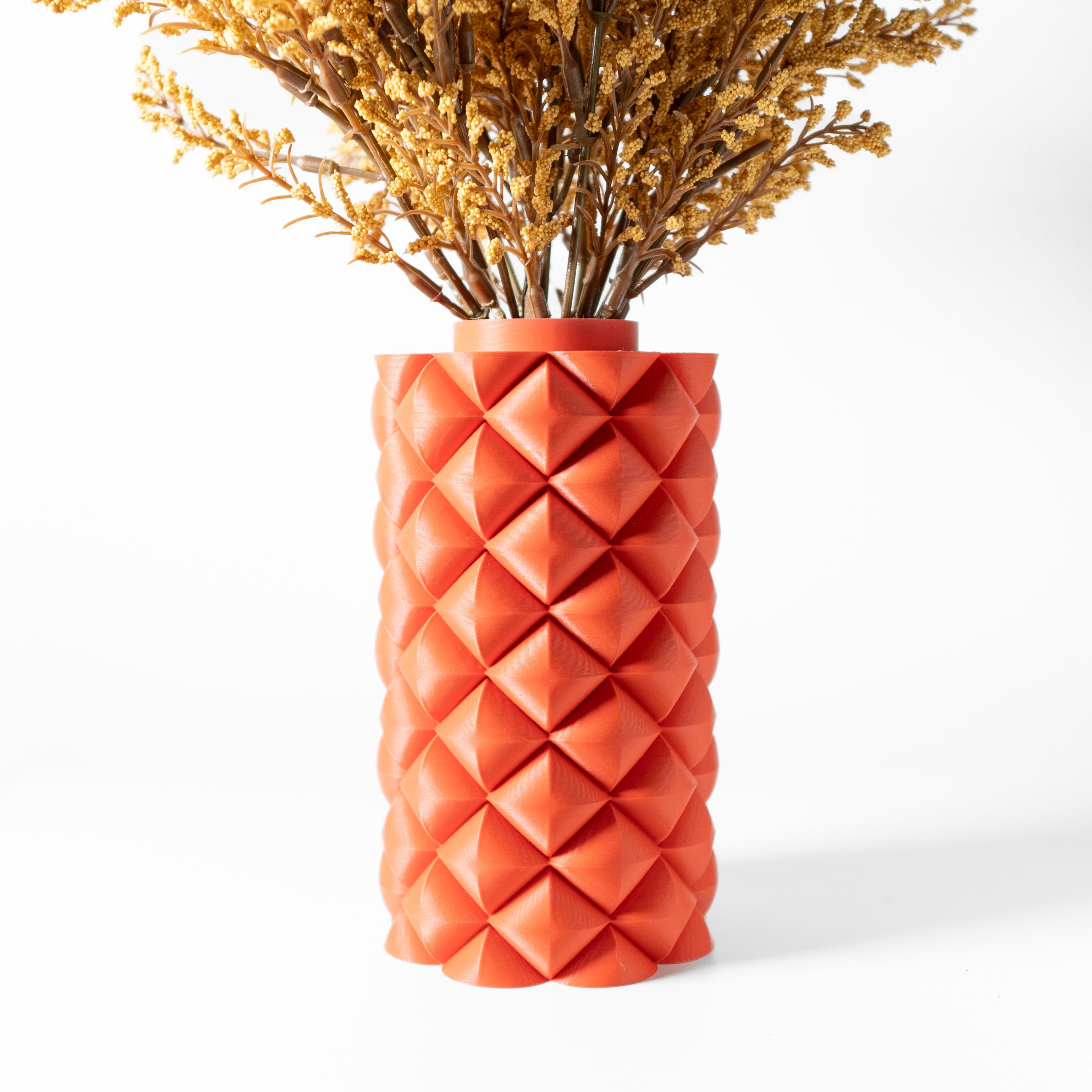 The Kani Vase, Modern and Unique Home Decor for Dried and Preserved Flower Arrangement  | STL File 3d model