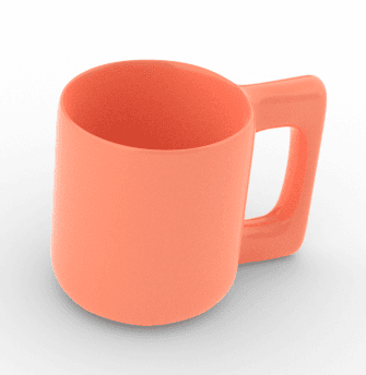 Single mug 3d model