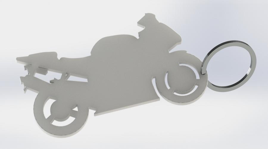  Sport Bike keychain 3d model