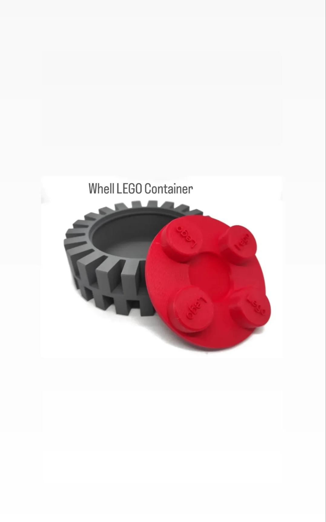  Wheel Lego Container 3d model