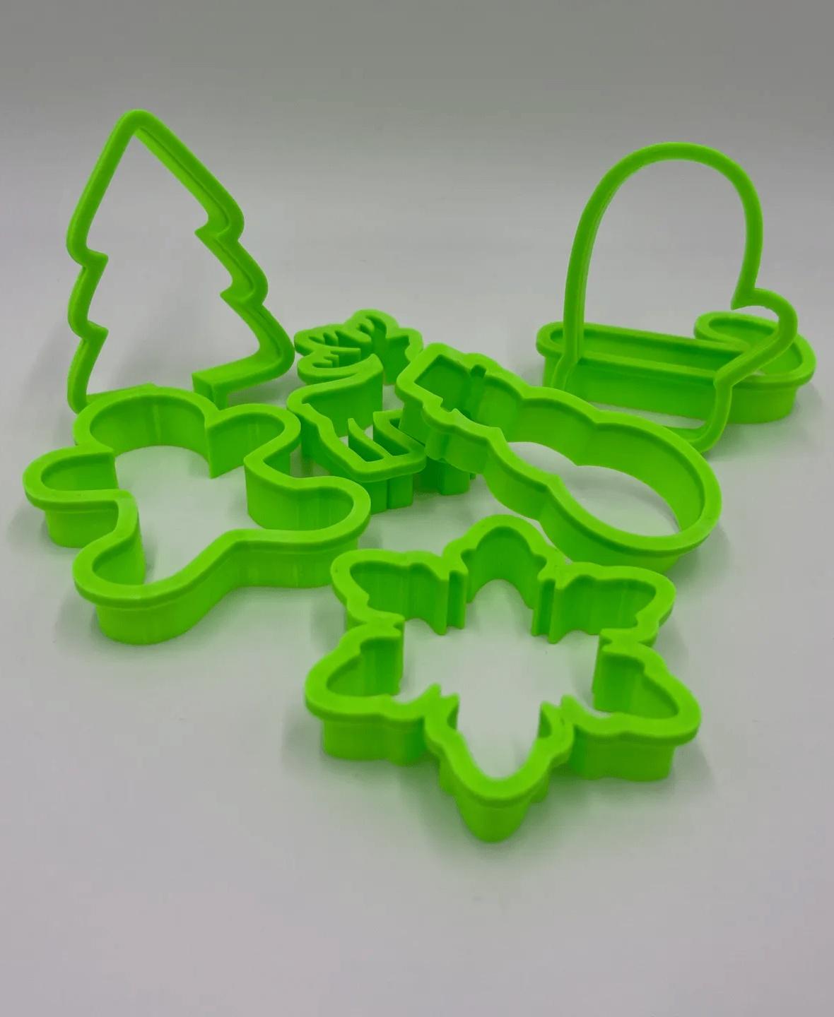 Christmas cookie cutters 3d model