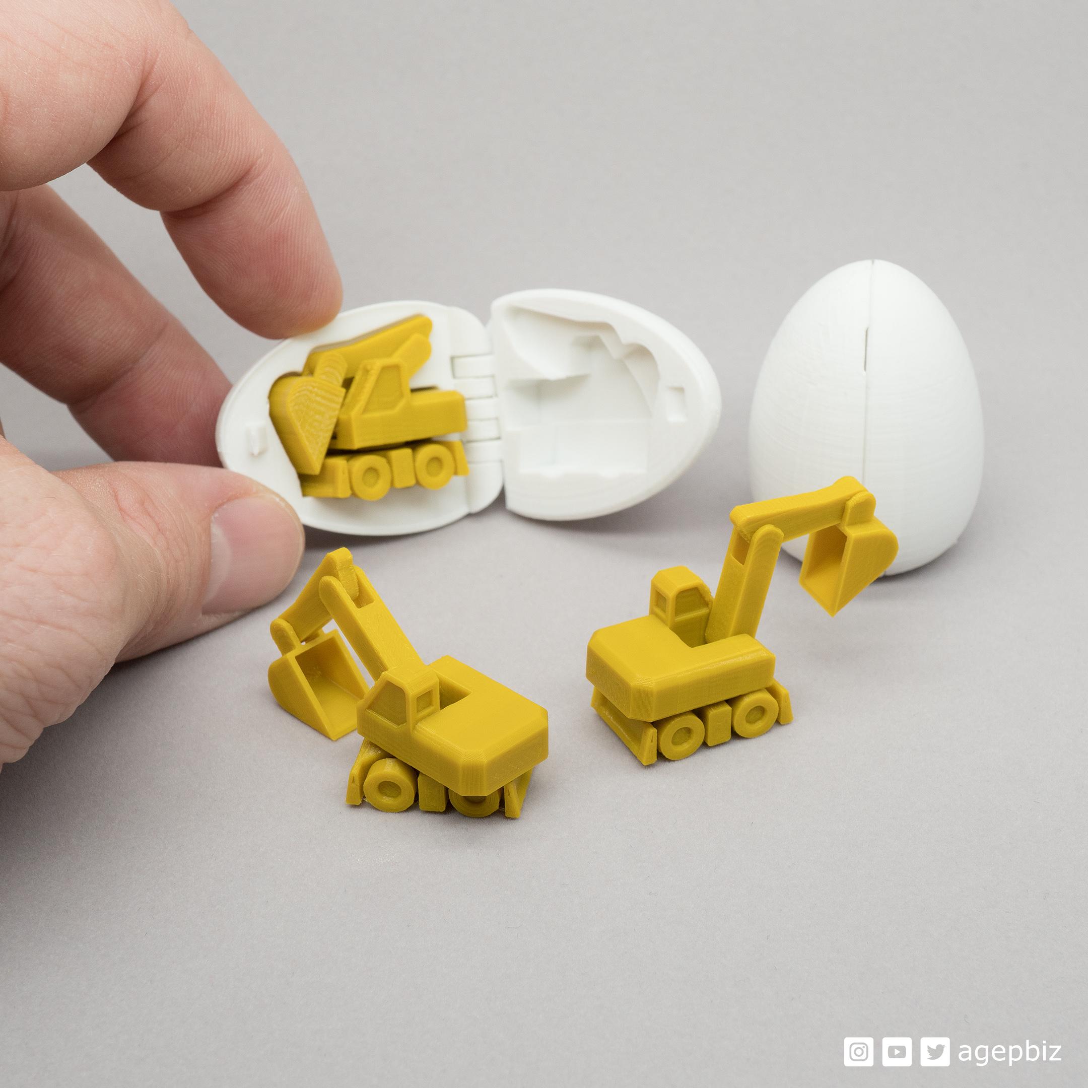 Surprise Egg #4 - Tiny Excavator 3d model