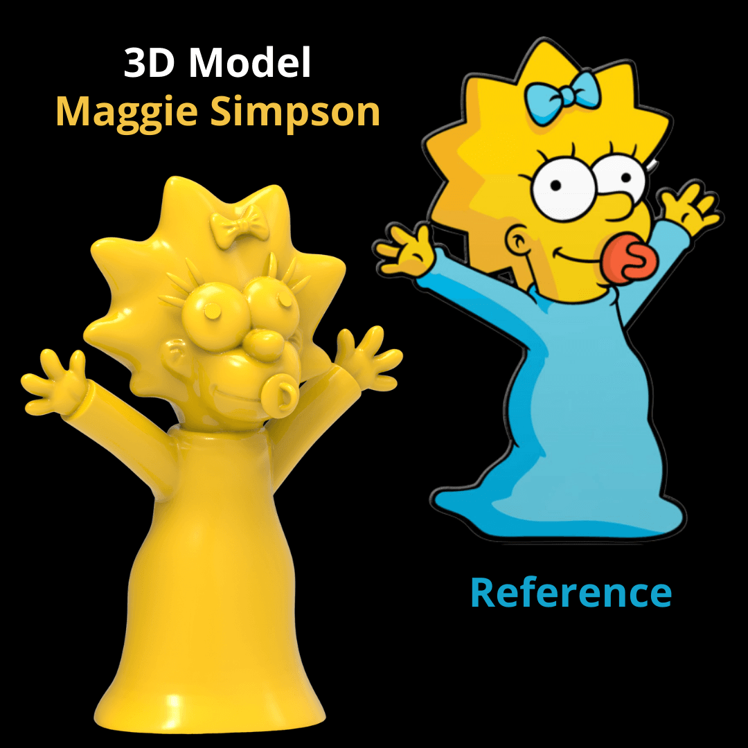 Maggie Simpson 3d model