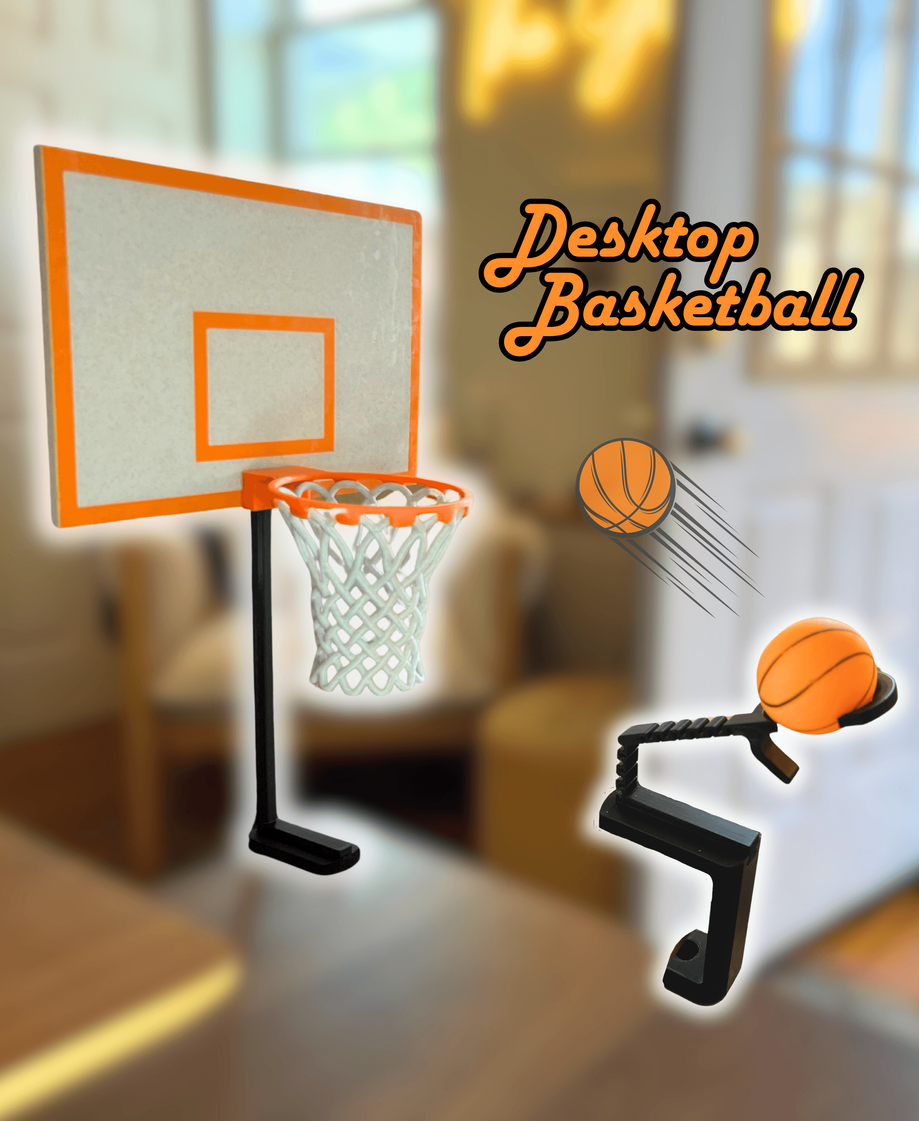 Desktop Basketball 3d model