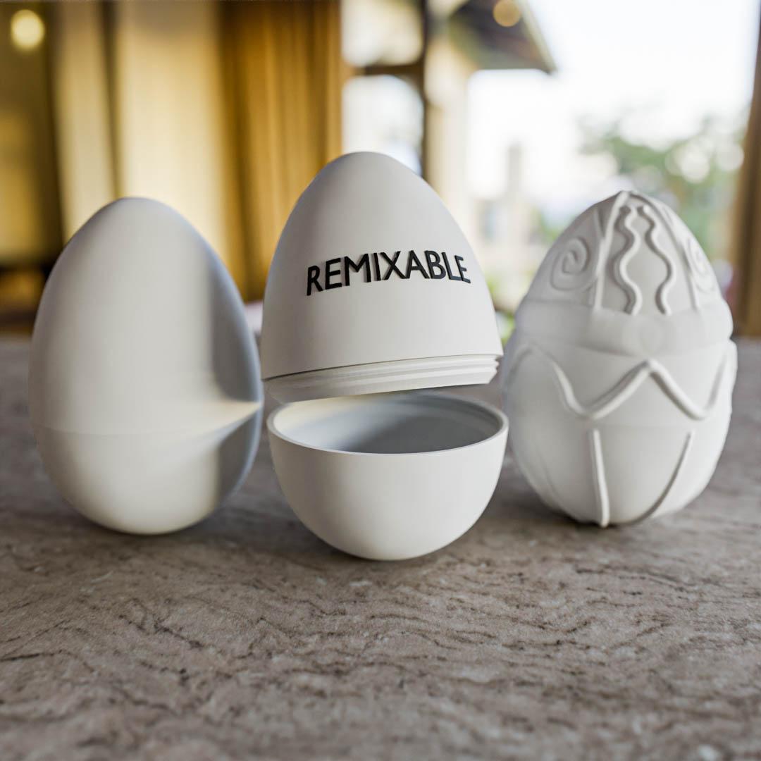 Easter egg Remixable 3d model