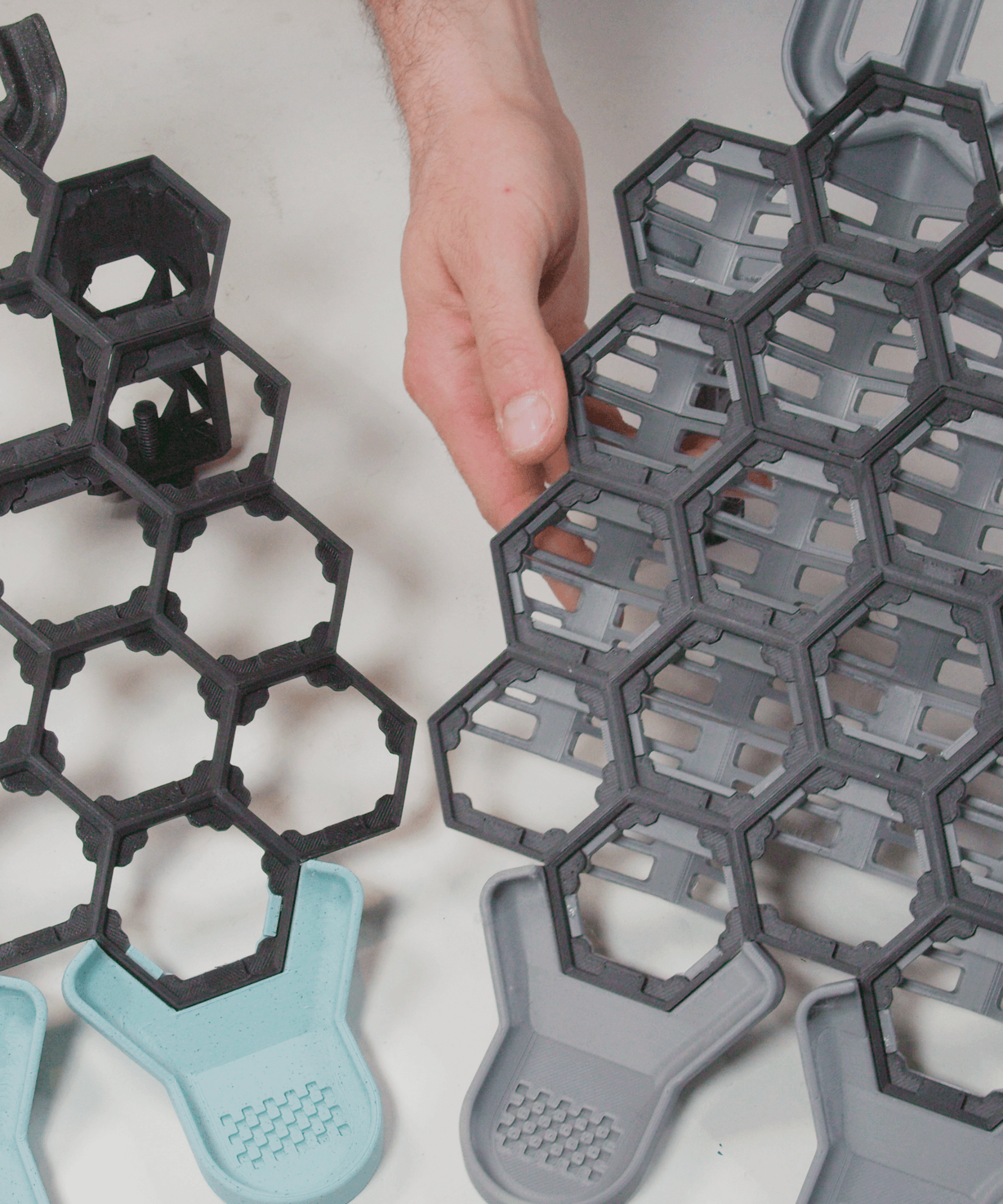 Hextraction Game Boards 3d model