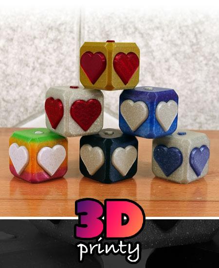 Valentine's Day Heart Thump Puzzle Box (Easy) 3d model