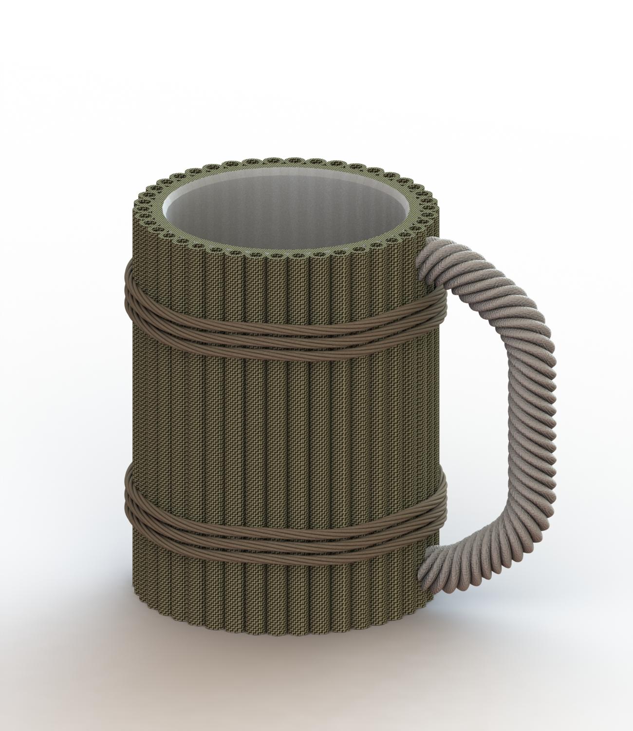 Bamboo Can Cup 3d model