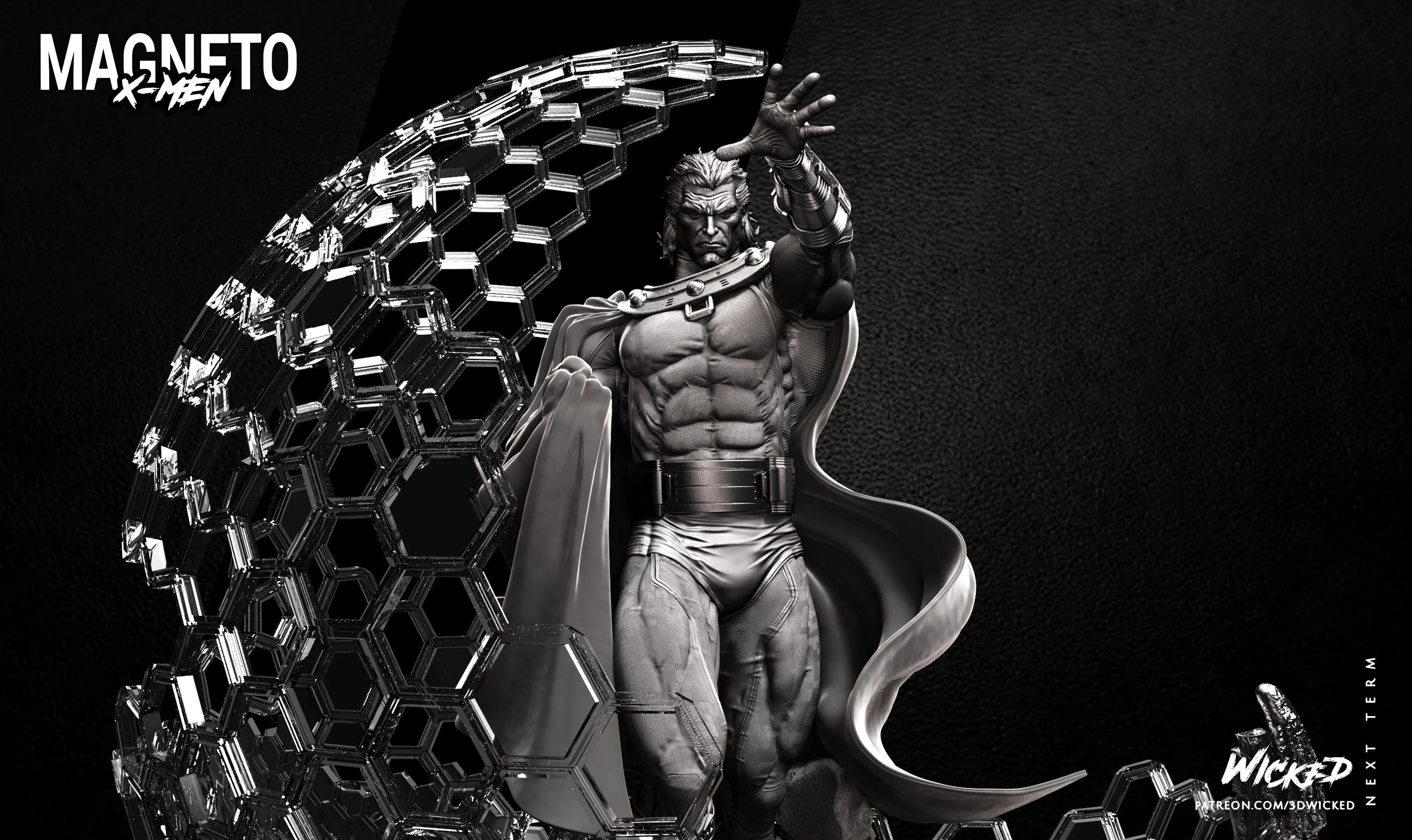 Wicked Marvel Magneto Sculpture: Tested and ready for 3d printing 3d model