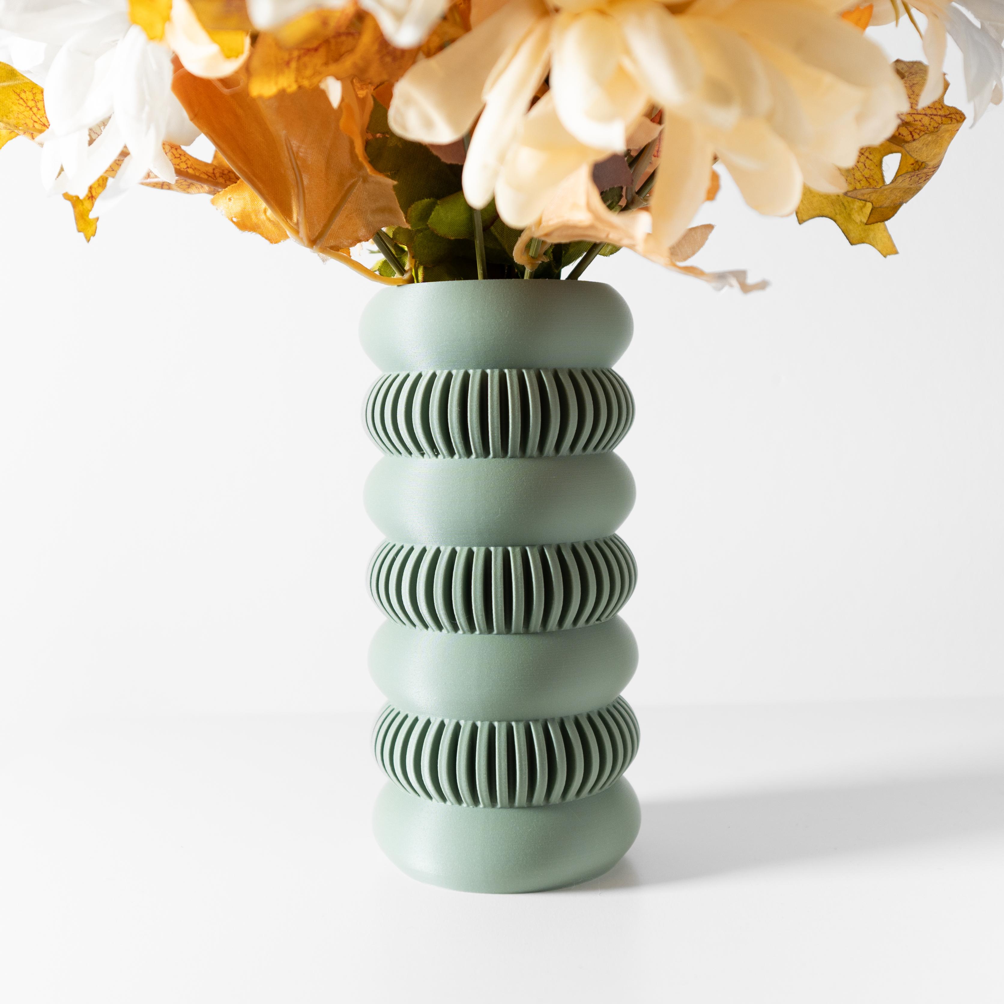 The Jino Vase, Modern and Unique Home Decor for Dried and Preserved Flower Arrangement  | STL File 3d model
