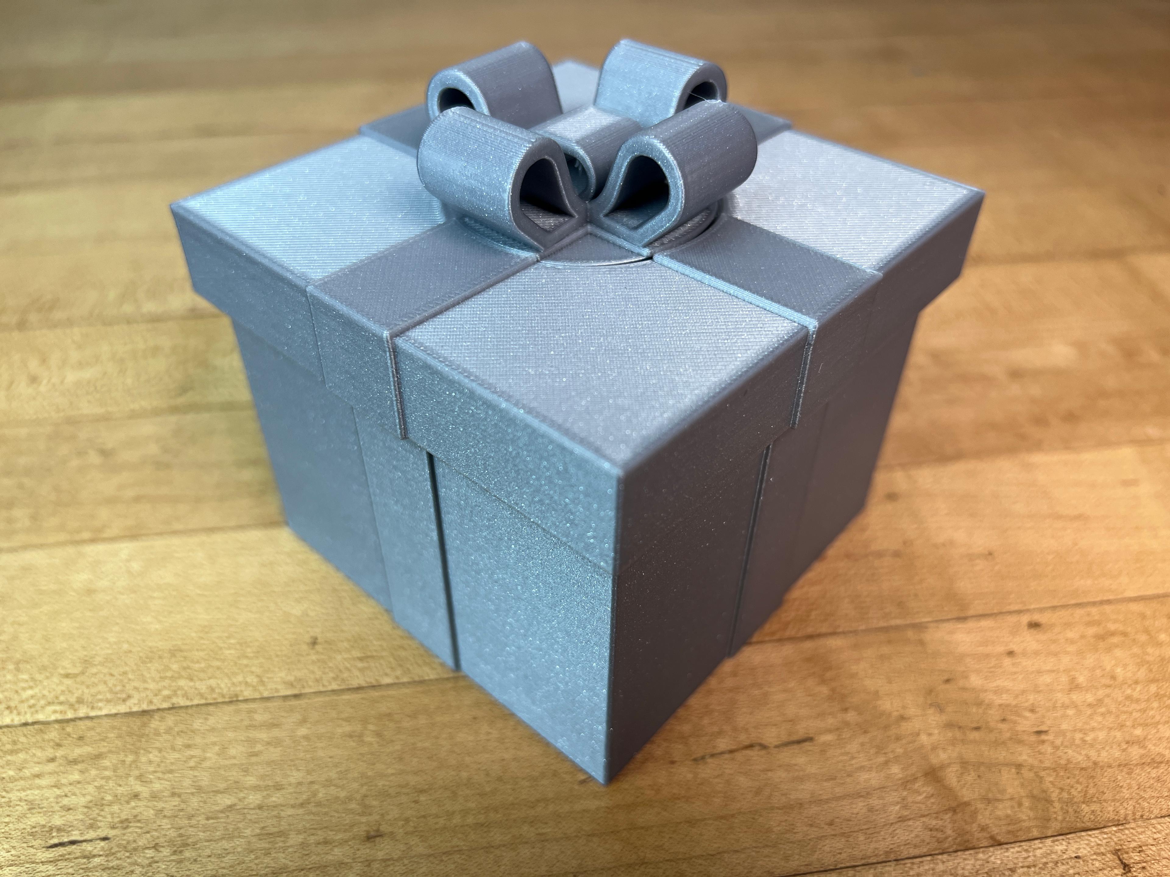 Gift Box #7 Print-in-Place 3d model