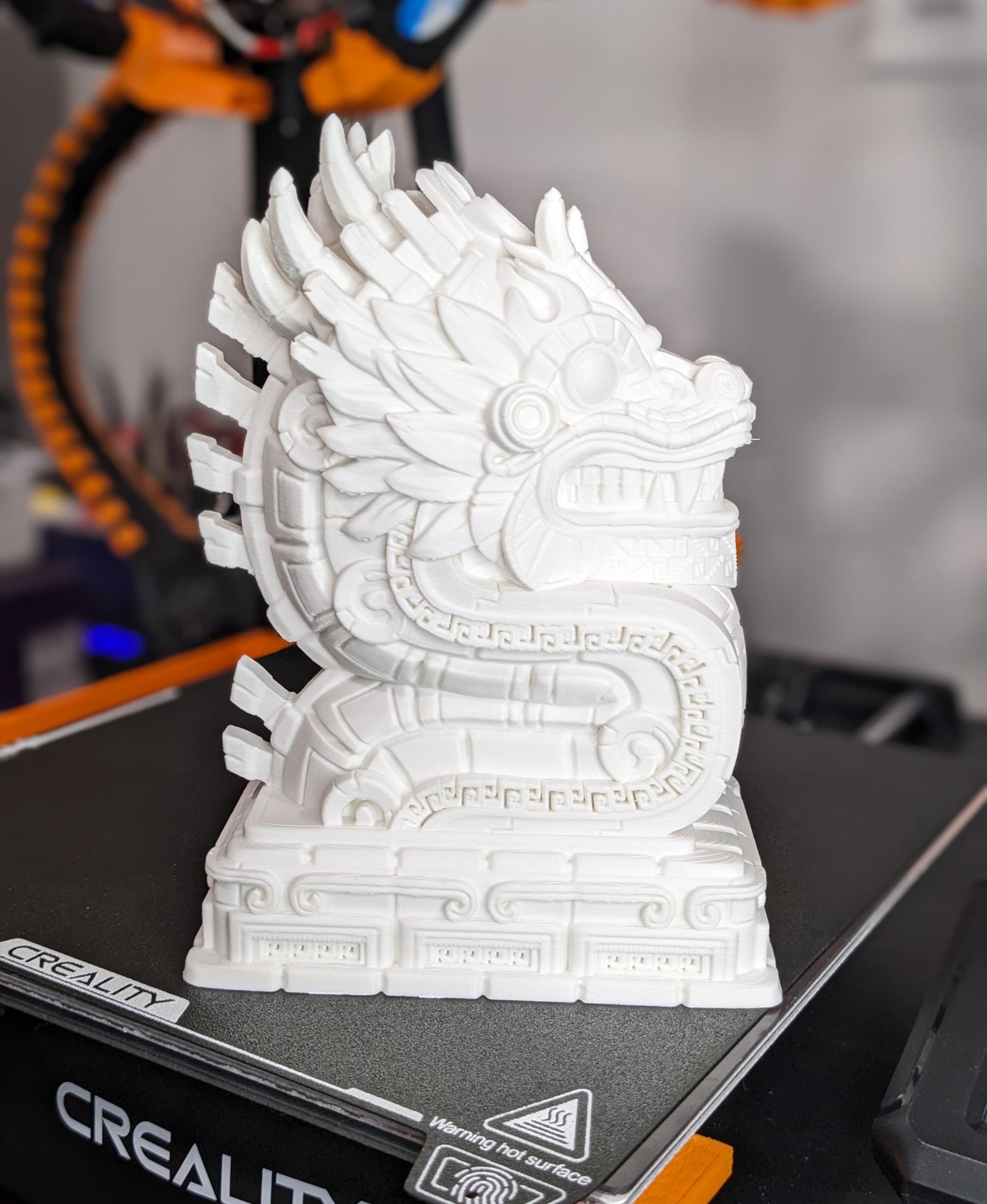 Aztec Dragon bust (Pre-Supported) - Made on an Ender 3 V3 KE - 3d model