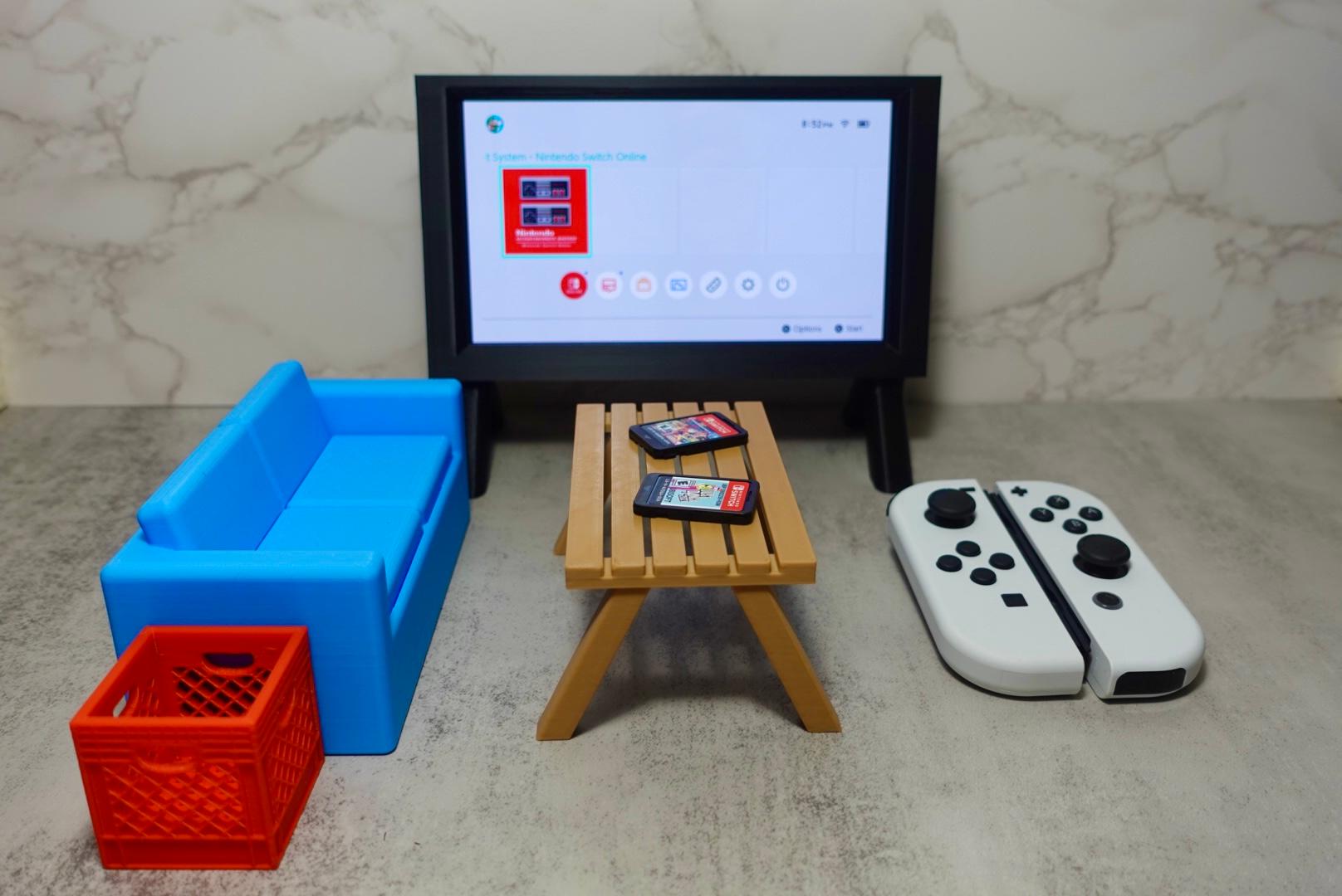Nintendo Switch Flat Screen Mini TV (OLED/Original) 3d model