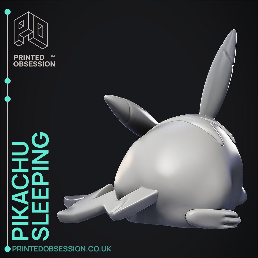 Sleeping Pikachu - Pokemon - Fan Art 3d model