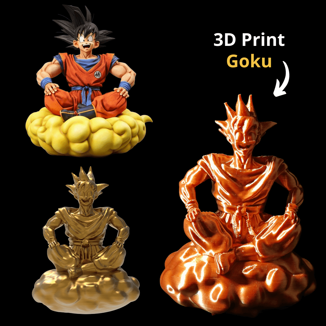 New Goku Pose (Support Free 3D Print) 3d model
