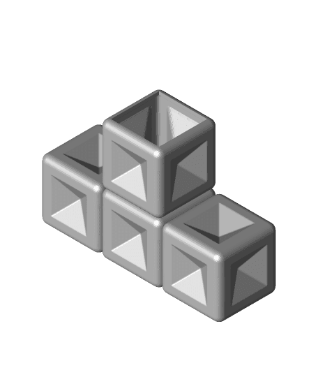 Tetris W Planter 3d model