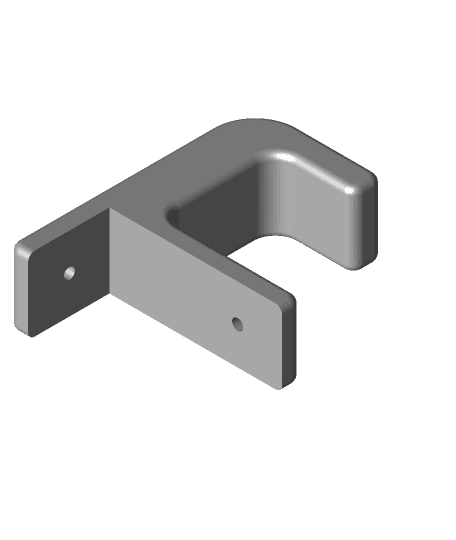 Strong Hook (mount to 2x4) 3d model