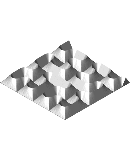 Rounded Hilbert Panels – Minimal Height 3d model