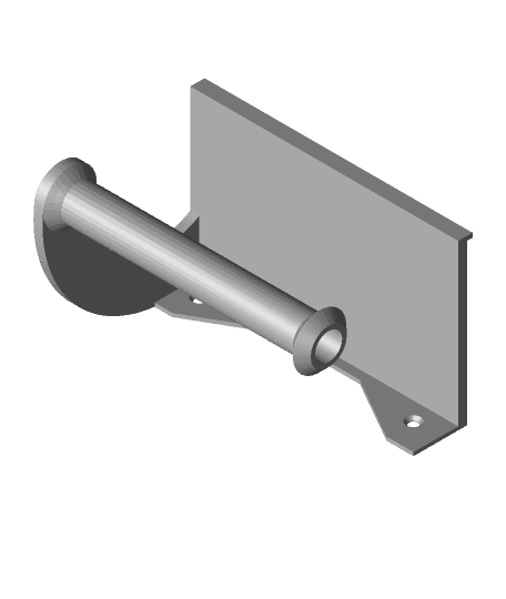 Toilet Paper Holder With Phone Plate.stl 3d model