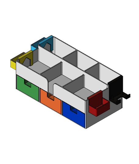 Desk Organizer III 3d model