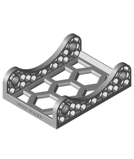 Hexagon Spool Holder 3d model