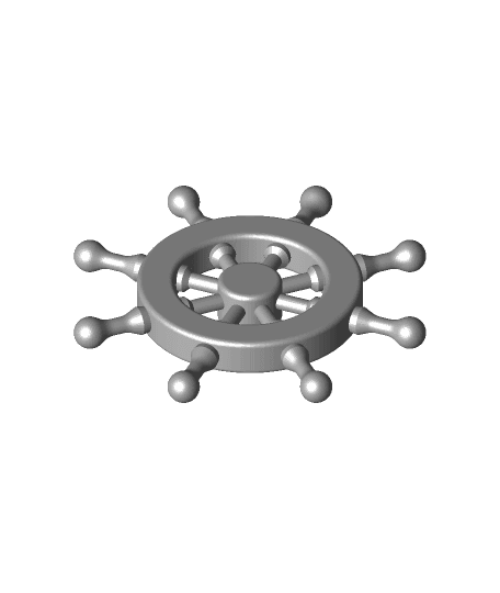 Extruder Rotation Pirate Wheel 3d model