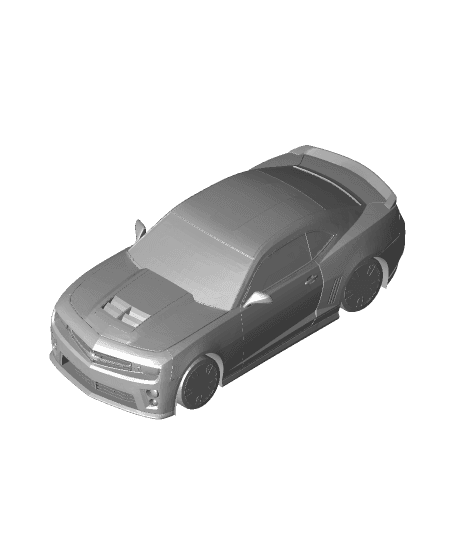 Camaro With Moving Wheels 3d model
